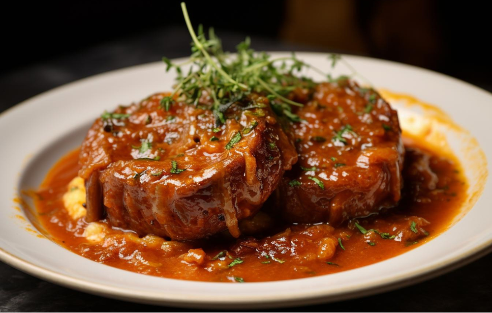 Tender cube steak slow-cooked in a crock pot with rich gravy